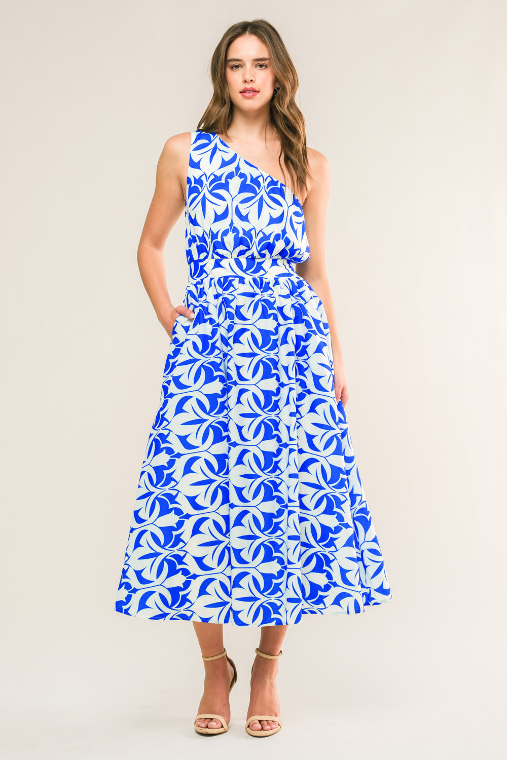 FEEL THE BEAT WOVEN MIDI DRESS Flying Tomato